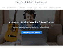 Tablet Screenshot of practicalmusiclessons.com